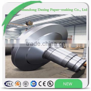 large diameter shaft head for paper machine roll