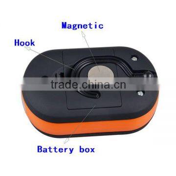 Plastic Material And Super Bright Magnet LED Work Flashlight With Hook photo-2