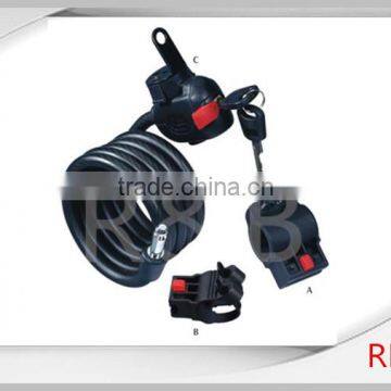 RL-2423 steel cable lock with dust cover