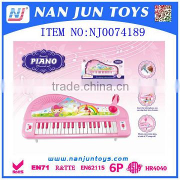 Kids piano keyboard musical toys with microphone