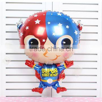 wholesale 2016 new type hero superman inflatable foil balloon cartoon helium balloon