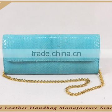 N663-B1616 elegant Snake party clutch wholesale fashion wallet lady genuine leather purse metal chain shoulder bag alibaba cheap