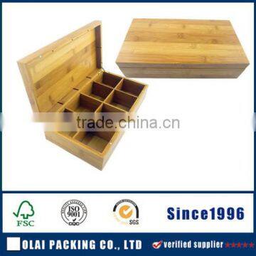 wooden packaging gift box for tea wholesale