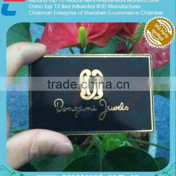 High End Black Anodized Stainless Steel Metal Member Card photo-4