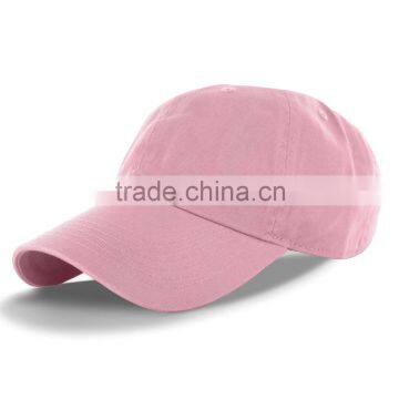custom pink baseball cap with embroidery logo