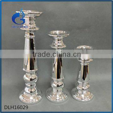 Handmade Electroplating Home Decoration Ceramic Candle Holder photo-6