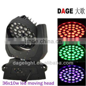 led wash moving head ZOOM 36x10w 4in1 stage light equipment