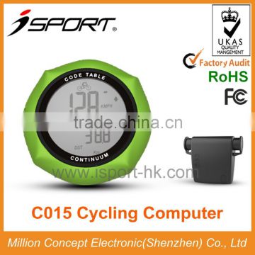 wireless bike speed meter waterproof LCD Backlight from China BSCI factory