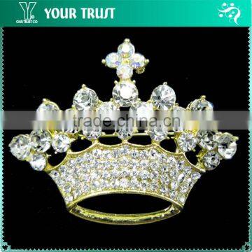 Crown Crystal Rhinestone AB Rhinestone Vintage Decorative Wedding Brooches