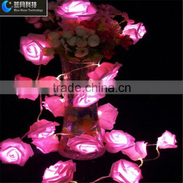 Holiday Wedding Lights Rose Flower Led String Light Quality Choice