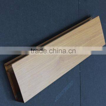 25MM Width Wood Grain Suspended Linear Ceiling Aluminum Square Tube Screen Ceiling Tiles