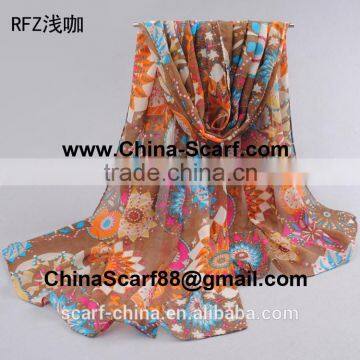 Wholesale chiffon neck scarf