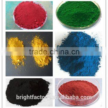 Hot sale iron oxide red yellow green blue brown black Fe203