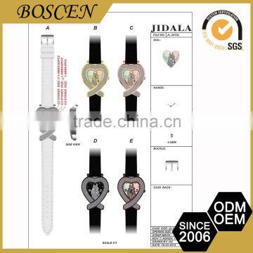 Logo Printed Oem Service 5Atm Water Resistant Stainless Steel Line Watches