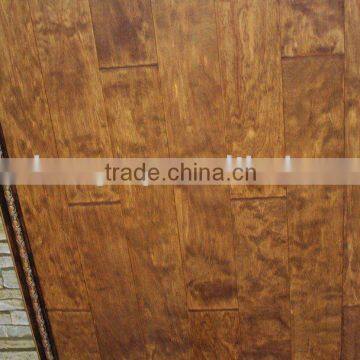 wood solid flooring tiles(smoked oak hardwood wood plastic beam)