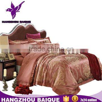 Chinese Jacquard Quilt Cover and Bed Sheet Aplic Work Cotton Sateen