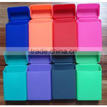 2016 Hot sale Colorful Custom colro logo Design Waterproof Silicone Cigarette Case