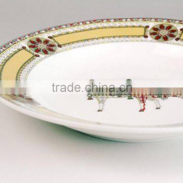 Ceramic Hand Painting Custom Printed Stoneware Plate, New Design Ceramic Plate photo-4