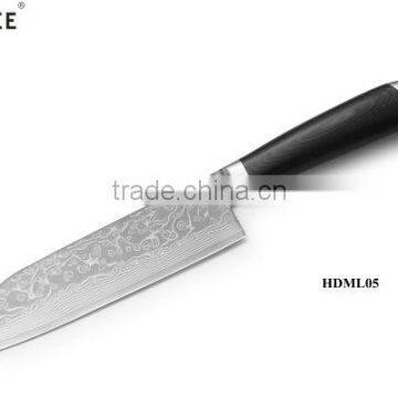 High Quality Damascus Santoku Knife