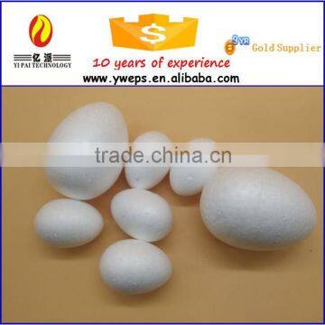 2015 hot selling foam sloid white eggs/polyfoam fake white eggs for Easter