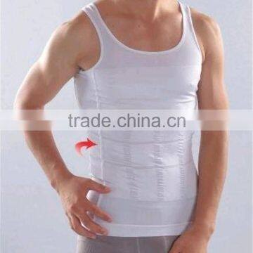 High Quality Factory Slim Body Shaper Slimming T-Shirt Vest for Men Undershirt 2016 photo-6