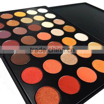 Professional 35 color cheap eyeshadow palette colorful cometic eye shadow