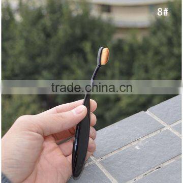 Private Label Cosmetics 2016 Hot Sale ToothBrush Shape Foundation Oval Makeup Brush Set photo-6