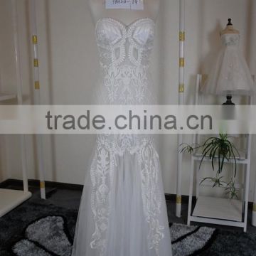 (JBH2016-19) MARRY YOU Custome See Through Corset Sexy Wedding Dress