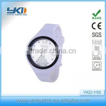 big dial silicone watch kids watches for promotion