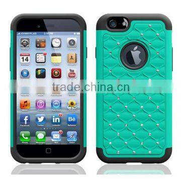 China Full Star Bling Diamond Hybrid Defender Case for IPhone 6 Plus photo-3