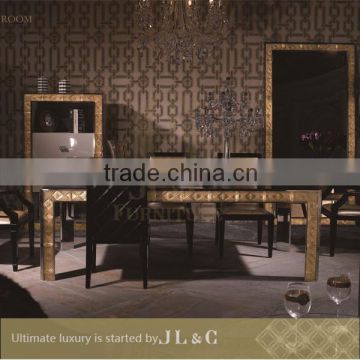 2014 New crystal wooden dining room set, luxury dining table, JT14 from china supplier-JL&C Furniture