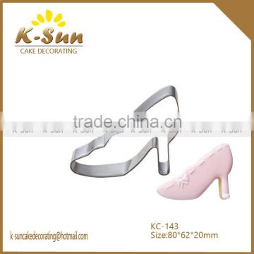 K-sun 2015 stainless steel high heel shoes cookie cutter/cookie cutter set/wholesale cookie cutter reposteria