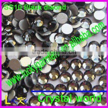 flat back rhinestone DIY nailart phone decoration flat back black diamond crystal