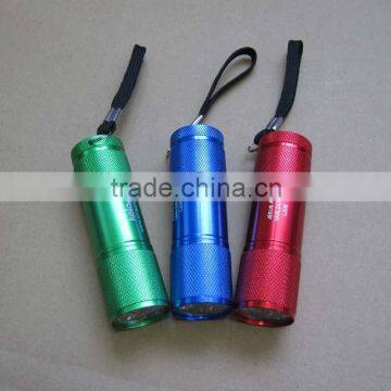 aluminum torch 9 led aluminum flashlight