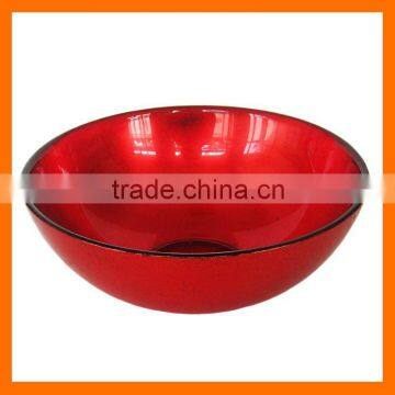 Hand blown red glass bowls,wholesale glass bowls