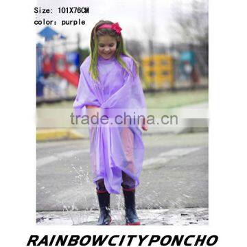 kids PE raincoat rain cape child poncho