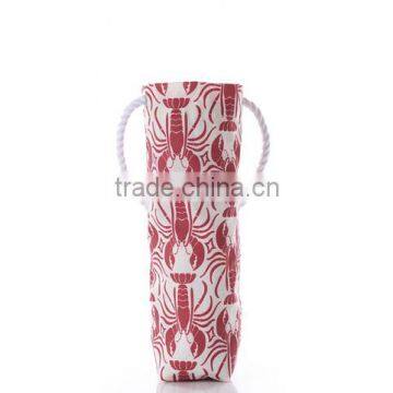 2016 New Design Single wine bottle bags Eco_friendly Canvas