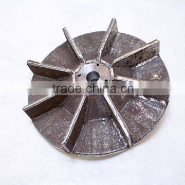 Fan wheel hardface plate