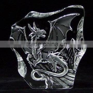 Clear glass home decoration -animal