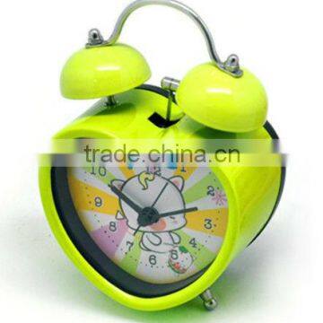 2013 new products Plasticesk/table twin bell /double bell alarm clock for promotion/retail