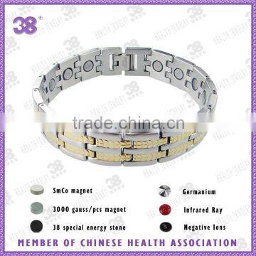 Stainless Steel Gold and silver with health elements magnetic or 5 in 1