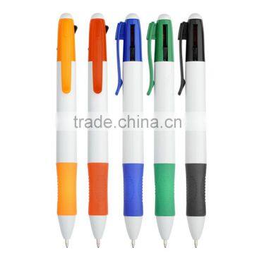 Multi color marker pen promotional 2 colors plastic ballpoint pen printing LOGO