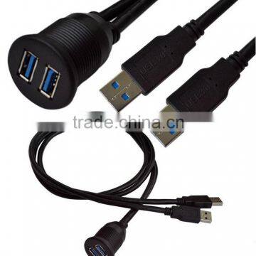 Double Mouth See Waterproof Line Car Shipping Motorcycle Dashboard Panel Data Extension 2 Meters photo-3