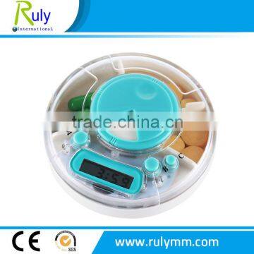 plastic travel portable led pill box with alarm timer