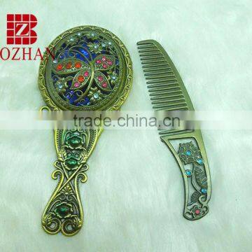 Cosmetic Vanity Mirror Set With Comb photo-2