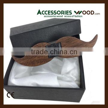 Nature wooden fashion bow ties with now tie boxes