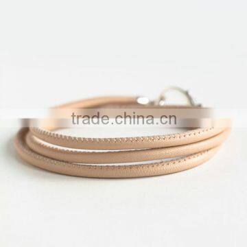 handmade custom braided leather bracelet