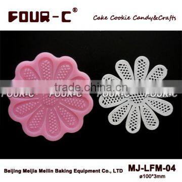 magic decor silicone sugar lace mat, cupcake top silicone lace mat,cake lace mat,cupcake decoration