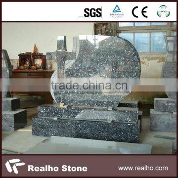 Blue Pearl Granite Grave Monument photo-3