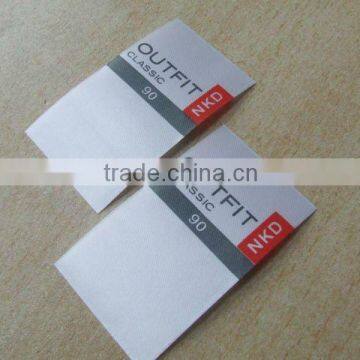 clothing fabric printed label